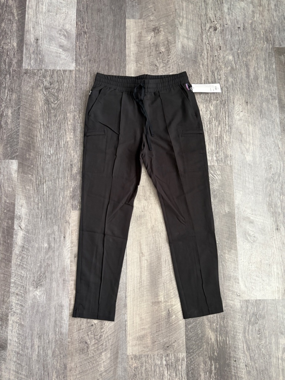 Women's Black Drawstring Cargo Jogger Pants